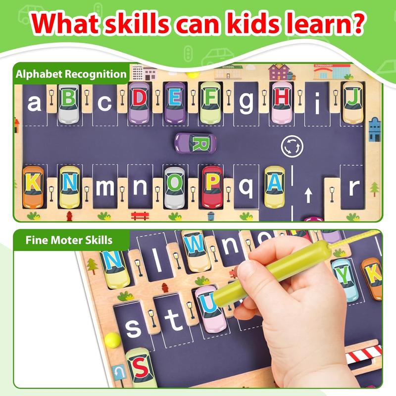 Wooden Magnetic Alphabet Maze Puzzle Montessori Fine Motor Skills Toy for Kids ABC Learning Game for Boys & Girls | Perfect Christmas & Birthday Gift