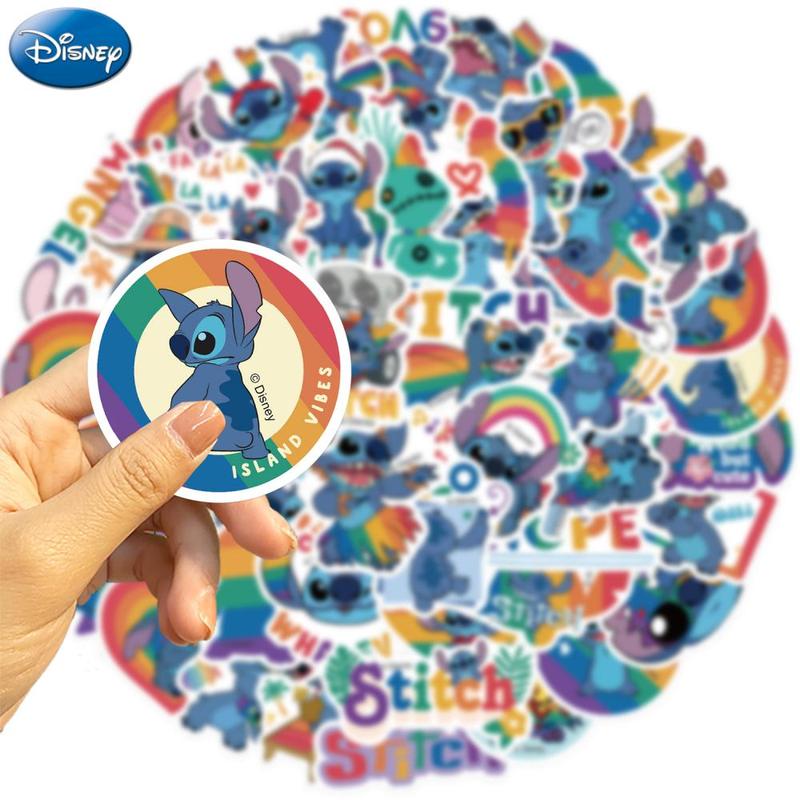 Cartoon Stitch Pattern Sticker (100pcs), Cute Animal Pattern Decorative Stickers, Diy Decals for Water Bottle, Laptop, Phone Case, Scrapbooking, Journal Making