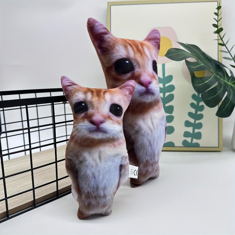 8.27 11.81inch New Enlarged Version Of Simulated Three-dimensional Cat High-quality Plush Animal Cat Thanksgiving Gift Room Decoration