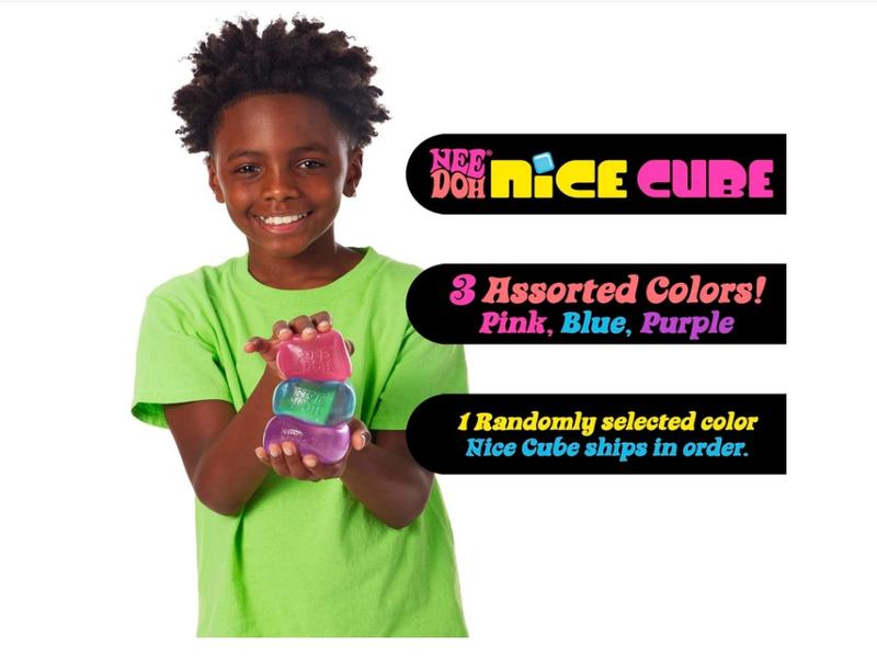 Schylling NeeDoh Nice Cube - Sensory Toy with Super Solid Squish - 2.25