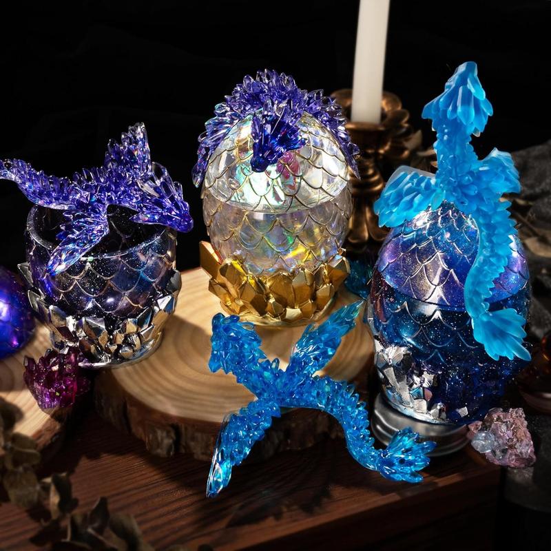 Gemstone Dragon Resin Mold, Crystal Winged Dragon Epoxy Resin Molds Silicone, 3D Flying Dragon Toy Silicone Molds for Epoxy Resin, Home Decor - LET'S RESIN