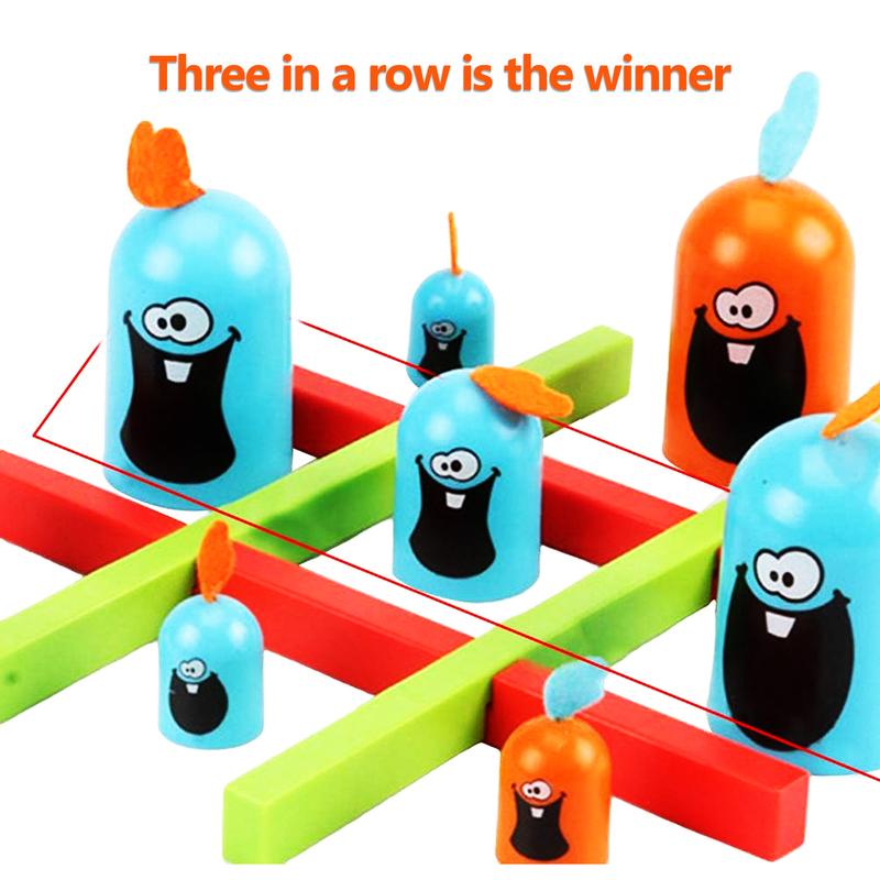 Big Eat Small Tic-Tac-Toe Game, Tic-tac-Toe, Stacking Cup Game Toy Kids Puzzle Board Game Toy Desktop Checkers Game Educational Game Toy Family Games