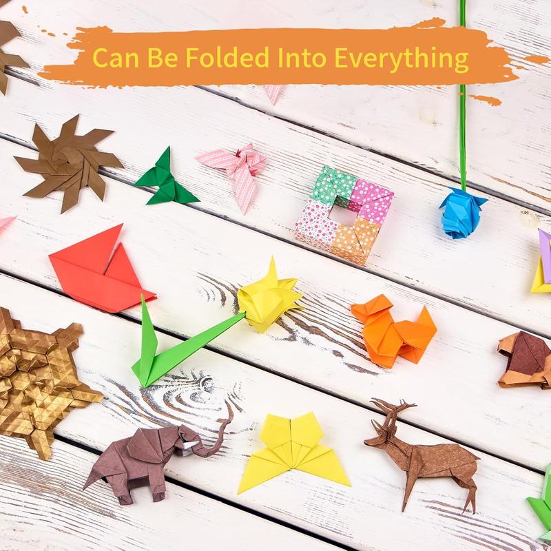Origami Paper Double Sided Color 500 Sheets,6x6 inch Origami Paper 20 Colors,Origami Paper kit for  Ages 5-8 8-12,Colored Paper Kit Gifts for Beginners (Colorful-500)