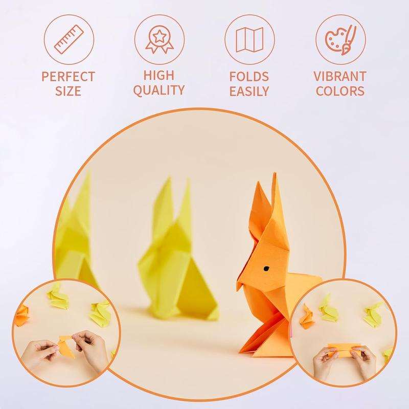 Origami Paper Double Sided Color 500 Sheets,6x6 inch Origami Paper 20 Colors,Origami Paper kit for  Ages 5-8 8-12,Colored Paper Kit Gifts for Beginners (Colorful-500)
