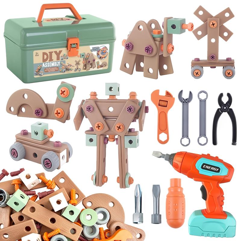 Youngsters' Tool Set - Educational Construction Toys with Drill, Pretend Play Belt for Boys & Girls - Perfect Birthday or Christmas Gift in Multiple Colors