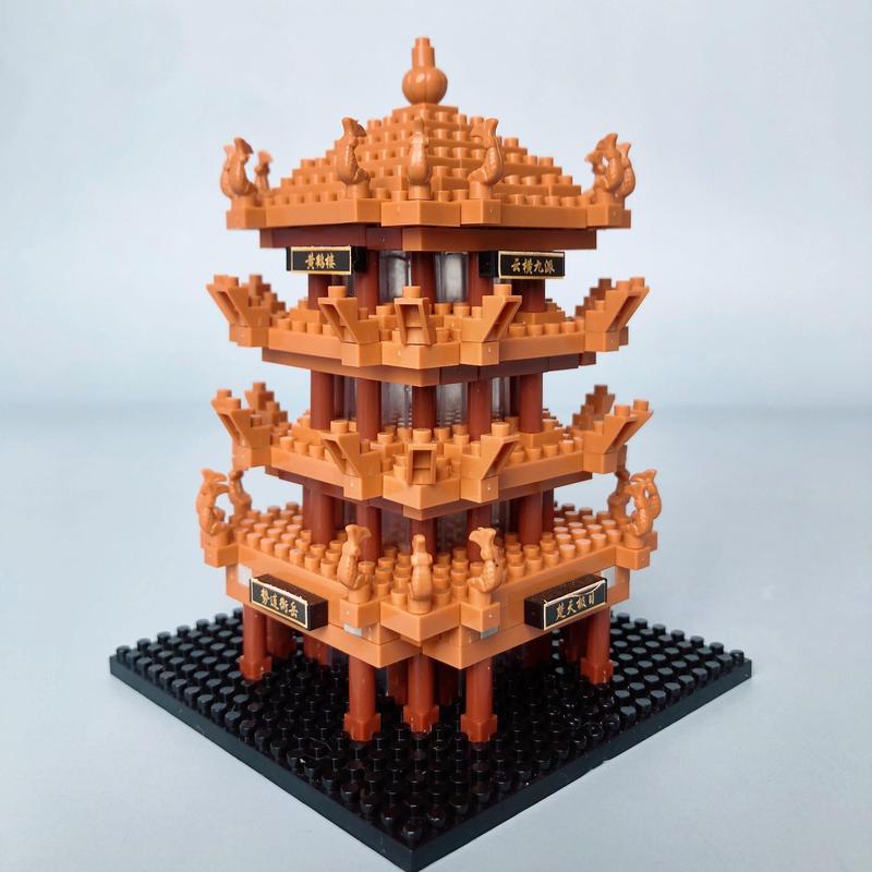 Architecture Building Toys, 1 Set Micro Building Blocks Set Model, Three-dimensional Assembly Brain Builds Toy