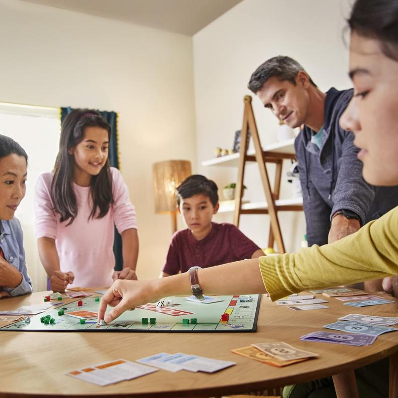 Monopoly Game, Family Board Games for 2 to 6 Players & Kids Ages 8 and Up, Includes 8 Tokens (Token Vote Edition), Family Game Night