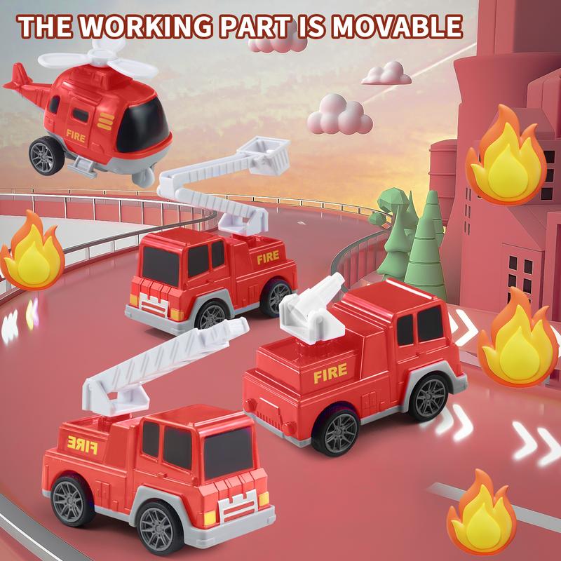 5-in-1 Container Truck Toy - Includes Four Different Mini Cars with Realistic Details and High-Quality Design, Perfect for Creative Play