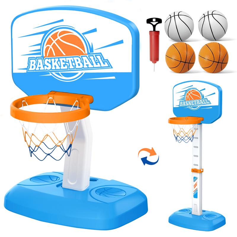 Talgic Swimming Basketball Hoop, Poolside Water Basketball Hoop with 4 Balls and Pump,Basketball Goals Outdoor Play Basketball Hoop,Pool Basketball Games for Kids, Adults and Family.
