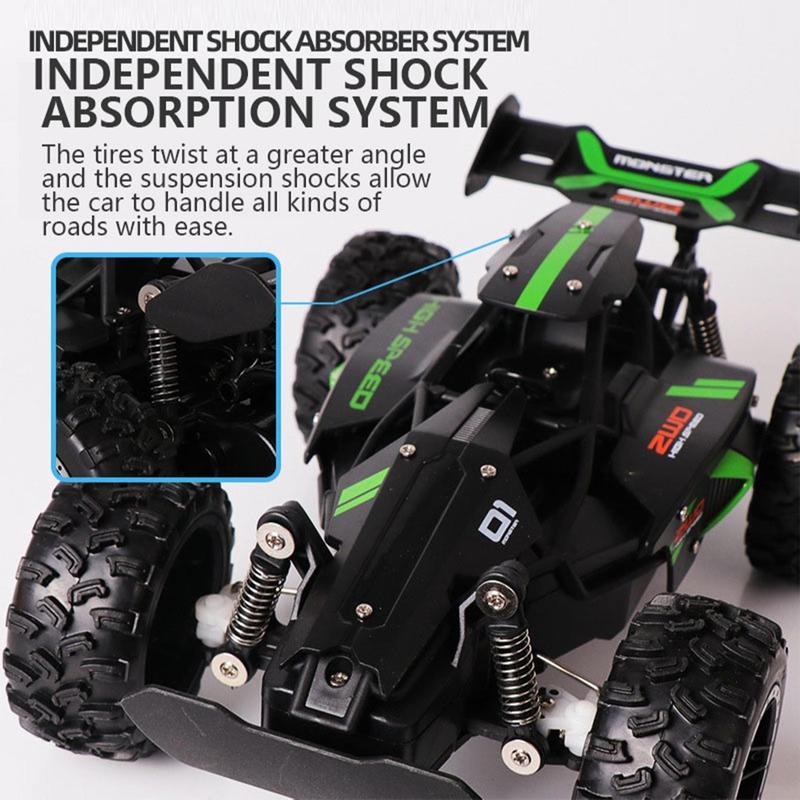 Remote Control Off-road Car Toy, 1 Box High Speed Off-road Car Toy, High Elasticity Rubber Large Tire Climbing Car, Including 1 Toy Car & 1 USB Charging Cable & 1 Remote Control & 1 Screwdriver
