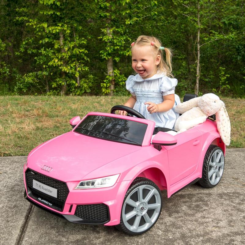 Hikiddo Electric Car for Kids, Licensed Audi 12V Kids Ride on Car Toy for Toddlers 3+ Year Old with Remote, Bluetooth