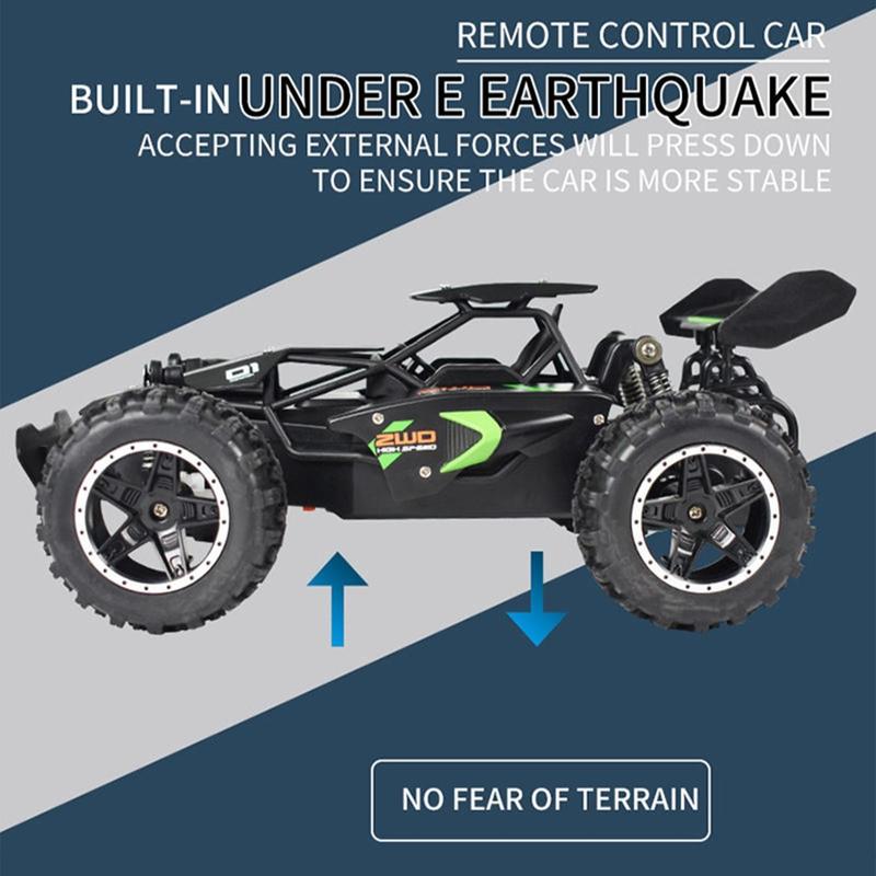 Remote Control Off-road Car Toy, 1 Box High Speed Off-road Car Toy, High Elasticity Rubber Large Tire Climbing Car, Including 1 Toy Car & 1 USB Charging Cable & 1 Remote Control & 1 Screwdriver