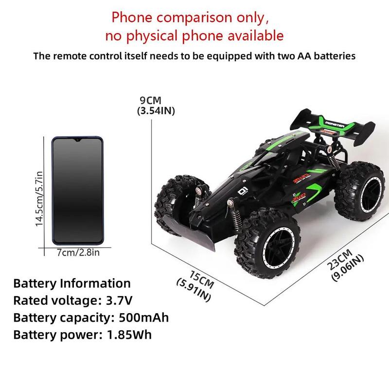 Remote Control Off-road Car Toy, 1 Box High Speed Off-road Car Toy, High Elasticity Rubber Large Tire Climbing Car, Including 1 Toy Car & 1 USB Charging Cable & 1 Remote Control & 1 Screwdriver