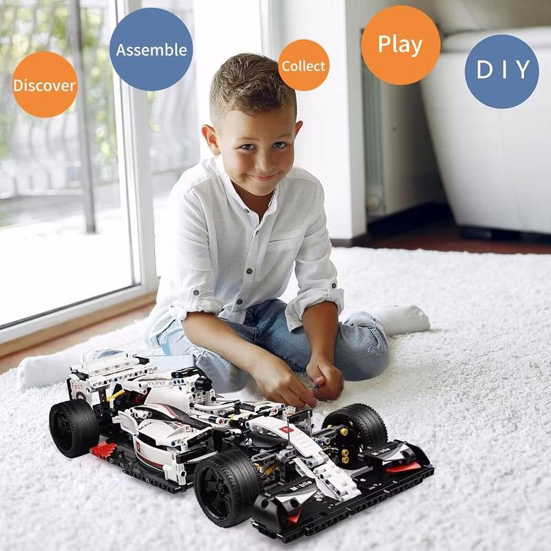 Mould King Technik Sports Car Formula 1 Racing Car Building Kit, 1235 Pcs Collectible Car Model Building Blocks Toys Gift for Kids, Boys, Adult