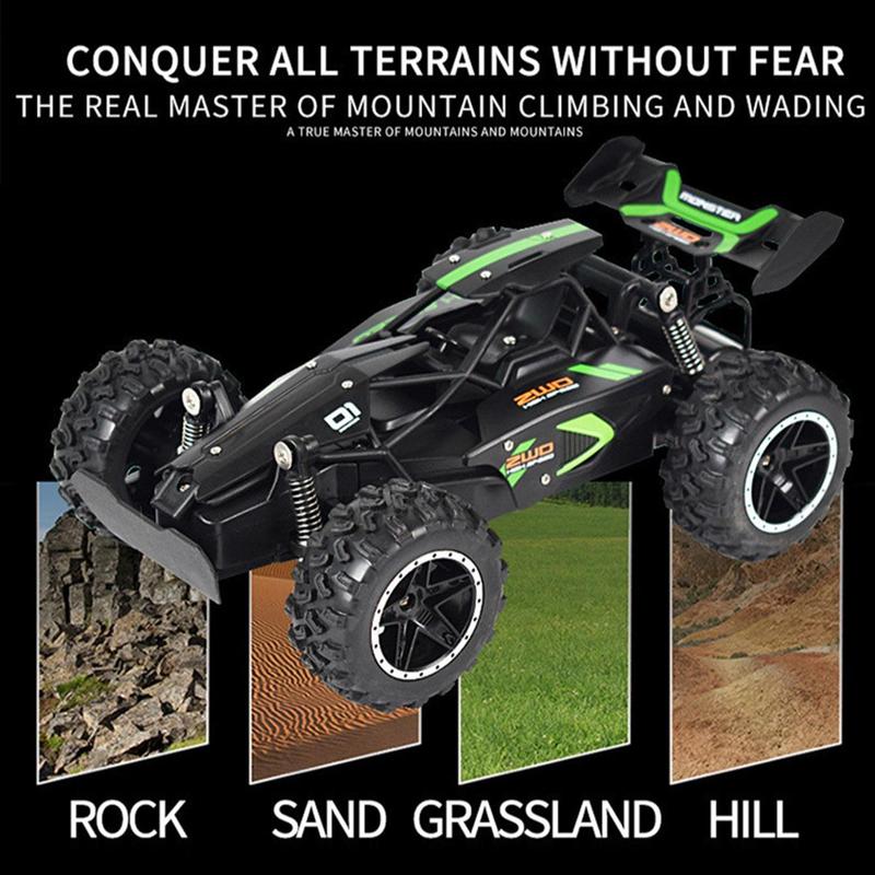 Remote Control Off-road Car Toy, 1 Box High Speed Off-road Car Toy, High Elasticity Rubber Large Tire Climbing Car, Including 1 Toy Car & 1 USB Charging Cable & 1 Remote Control & 1 Screwdriver