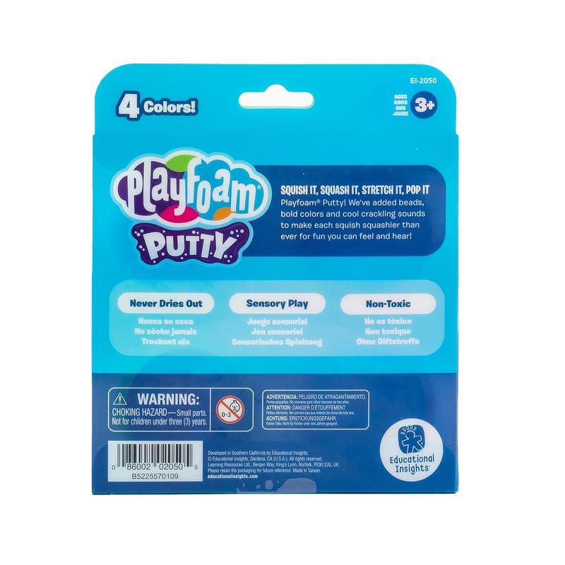 Educational Insights Playfoam Putty 4-Pack, Fidget, Sensory Toy, Easter Basket Stuffers for Boys & Girls, Ages 3+