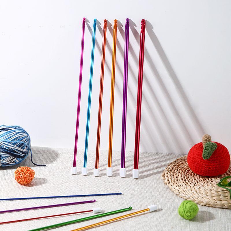 11pcs set Long Crochet Hook Set, Crochet Needle For Crocheting, Knitting, Crochet Supply Tool Set For Beginner, Crocheter & Knitter