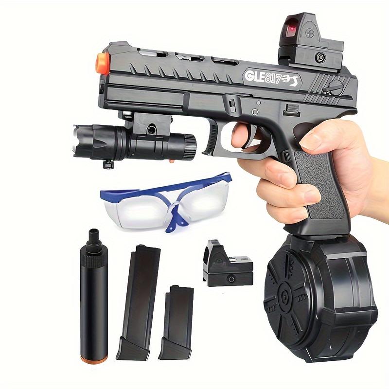 Blaster Gun, Electric Ball Blaster Pistol, High Orbeez Gun Performance Cool Toy Gun, Rechargeable Splatter Ball Toys For Outdoor Activities Shooting Game Party Favors Halloween Christmas Gift