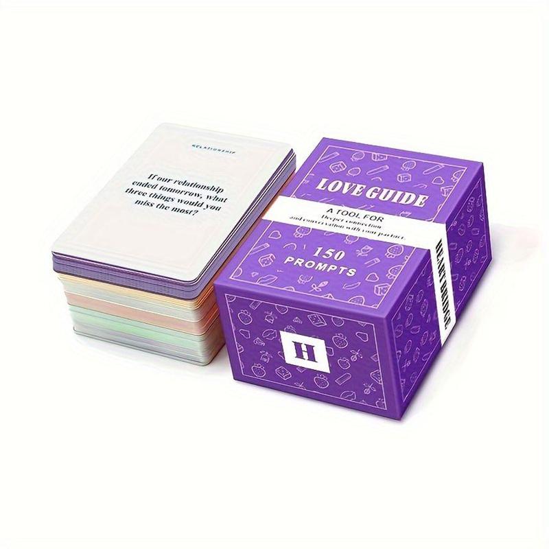 Love Guide Deck, 1 Box 150 Relationship Building Conversation Starters Card Games, Couples Games, Office Stationery & Supplies