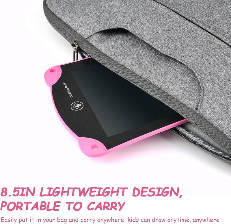 Colorful LCD Writing Tablet for  8.5 Inch Doodle Drawing Board for Little Girls Boys Gifts  Writing Pads Pink