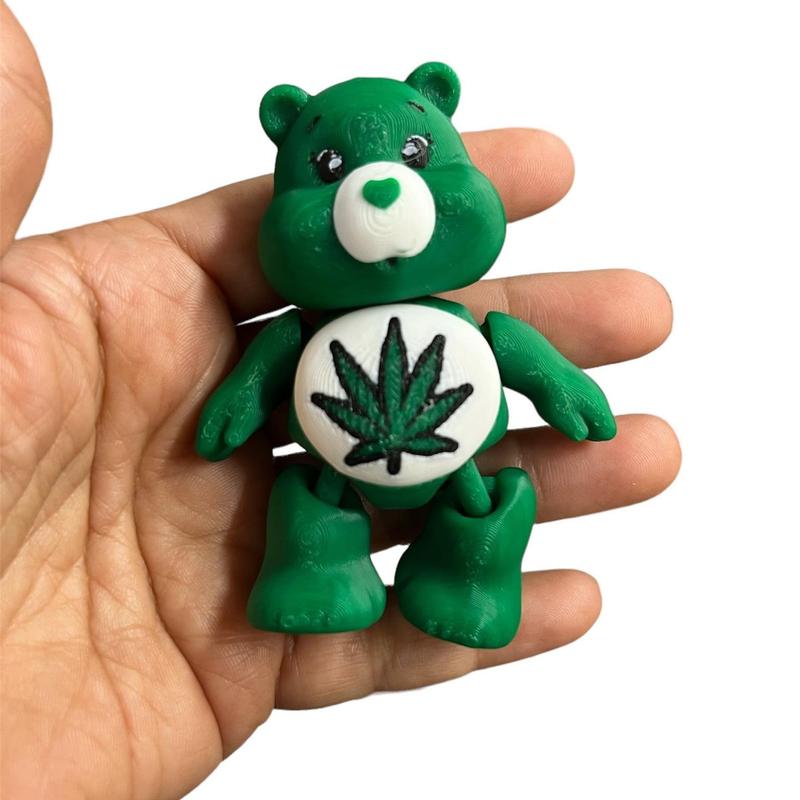 3D printed multicolored articulated mini Care bears figurines done in PLA plastic great for decoration Decorative set No 1 Blue Building Statues & Figurines smiskifigurines