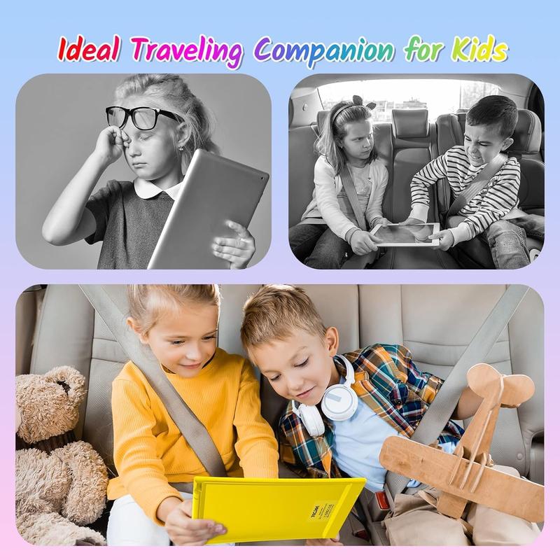 2 Pack LCD Writing Tablet, 10 Inch Colorful Doodle Board Drawing Tablet for Kids, Kids Travel Learning Toys Christmas Birthday Gifts for 3 4 5 6 Year Old Boys and Girls Toddlers TECJOE