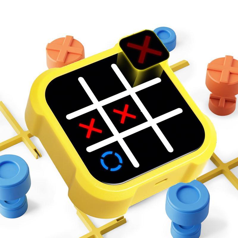 Tic Tac Toe Game, Handheld Puzzle Game Console, Portable Travel Games for Car Ride, Board Games for Adults