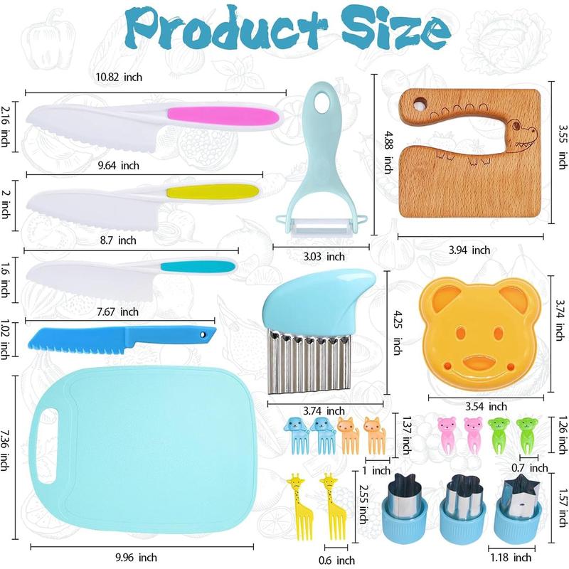 Kitchenware set gift for boys and girls, kitchenware set for kids for real cooking