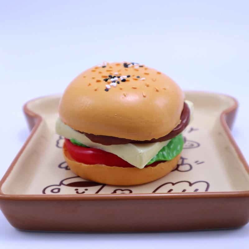 DIY Crafts, Burger Simulation Stress Relief Toys Handmade Cat's taba squishy
