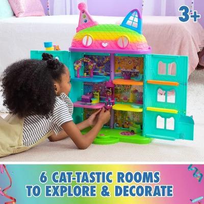 Gabby's Dollhouse Purrfect Celebration Playset: 17 Pieces, 3 Years and Up, Requires 3 AAA Batteries