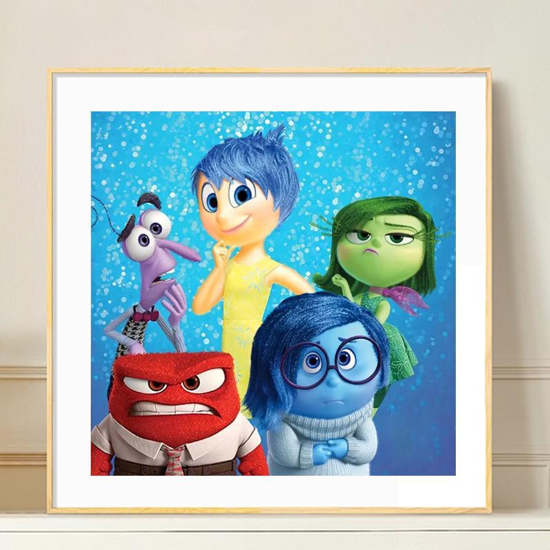 Cartoon Pattern DIY Diamond Arts Colorful Painting Kit without Frame, 5D Cartoon DIY Diamond Arts Colorful Painting Kit, Handmade Craft Art Kits