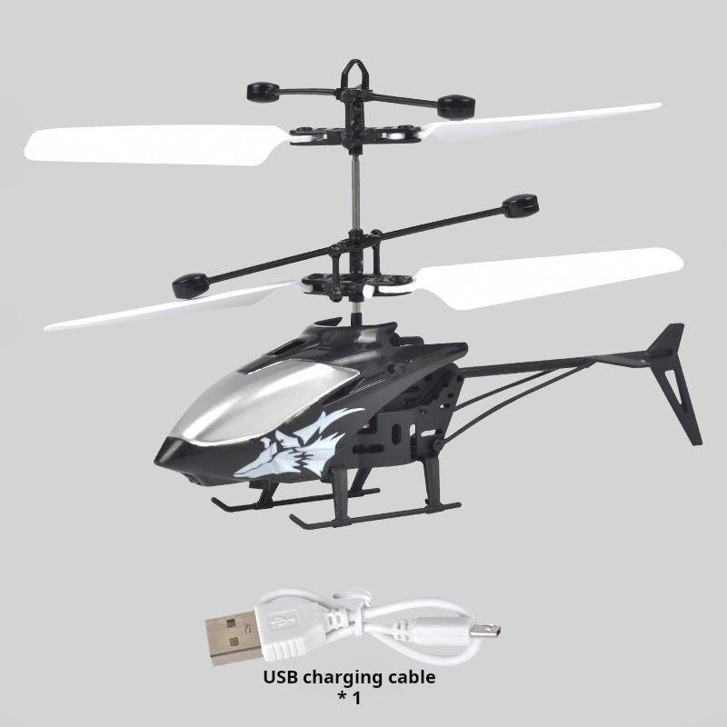 2 in 1 Remote Control Helicopter toys for Aircraft USB Rechargeable Infrared Induction boys Toy External Sensor Upgraded portable RC Helicopter Drone Toy Video Games BPA Free mini nano