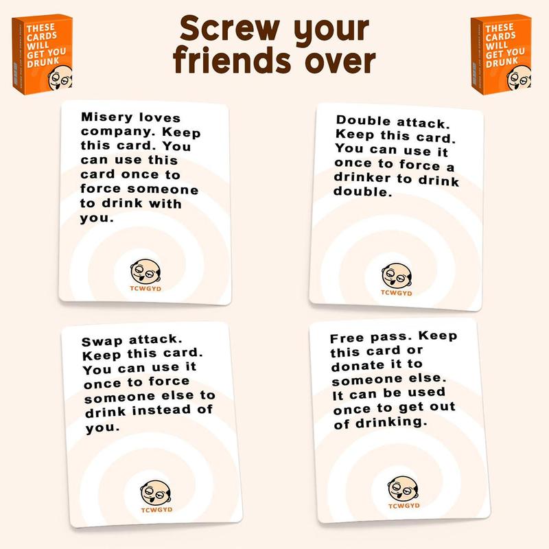 Do Or Drink Card Game, 1 Set Funny Party Card Game with 350 Cards & 175 Challenges, Party Game Supplies for Family, Friends Game Night, Men Gifts, Boyfriend Gifts