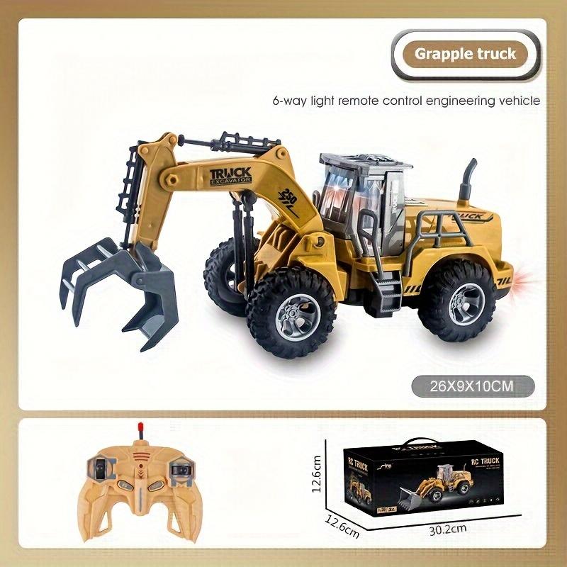 RC Truck Loader Construction Toys for Kids, RC Excavator, with Controller for Kids Boys 3+