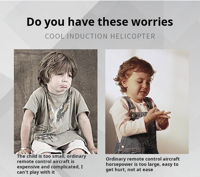 2 in 1 Remote Control Helicopter toys for Aircraft USB Rechargeable Infrared Induction boys Toy External Sensor Upgraded portable RC Helicopter Drone Toy Video Games BPA Free mini nano
