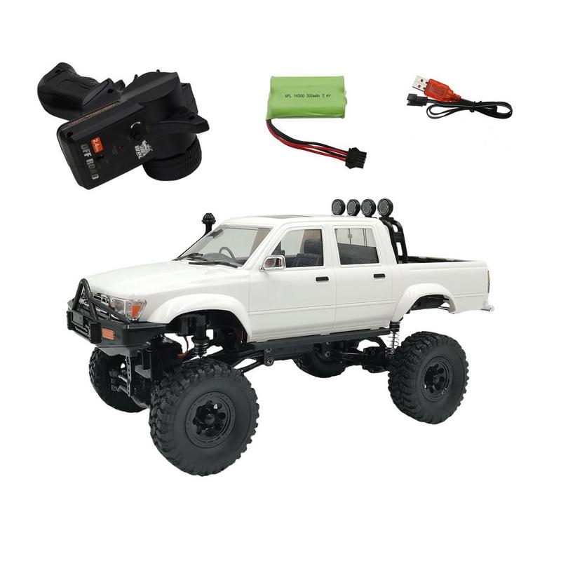 C64-1 WPL RC CAR 1 16 2.4G Full Scale 4WD Climbing Car Off Road Vehicle C64 Pickup Truck Remote Control Kid Adult Toy Gift