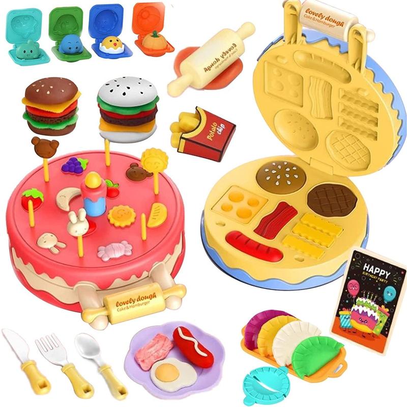 Play Dough Accessories Play Kitchen Accessories, Party Favors for Kids, Toys for Girls 4-6 Years Boys Christmas Birthday Gifts