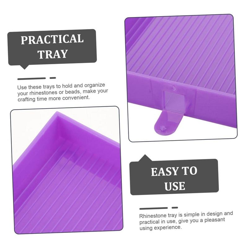 Diamond Painting Flip Drill Point Tray, 9 Counts set DIY Multifunctional Funnel Row Drill Point Drill Tray, Including Drill Plate & Brush & Spoon, Point Diamond Pen Sieve Diamond Tool Set