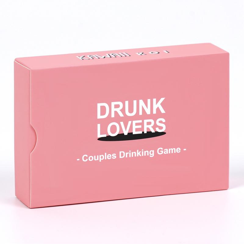 DRUNK LOVERS Couple Drinking Game for Date Night, 54 Game Cards Couple Party Game for Promoting Relationship, Anniversary Valentine's Day Holiday Gift