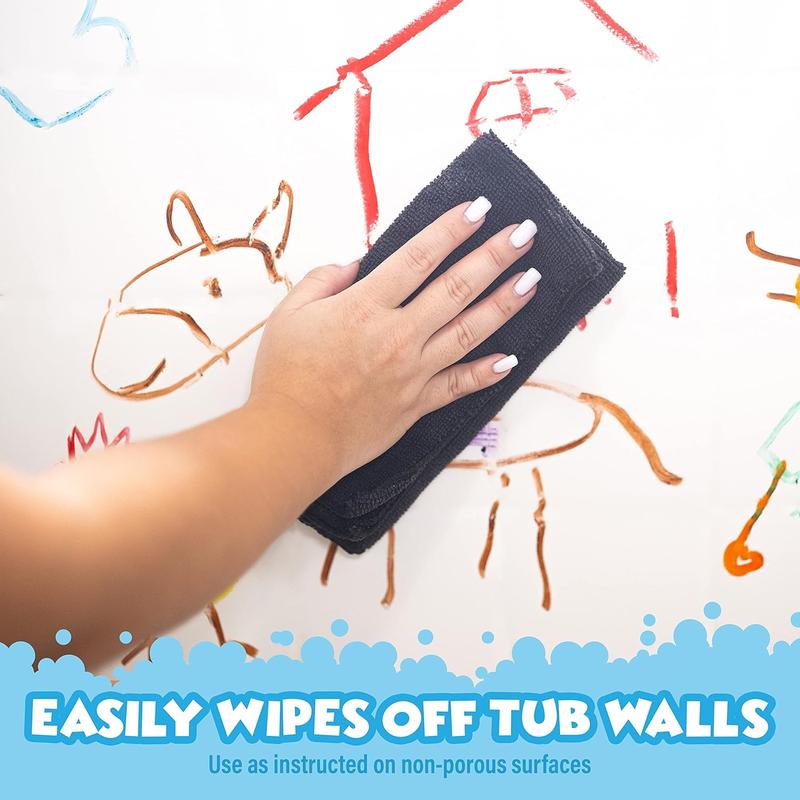 Tub Works Bath Paint Sticks, 12-Pack | Nontoxic & Washable | Twistable Paint for Smooth, Vibrant Drawing on Tub Walls | Ideal for Kids & Toddlers