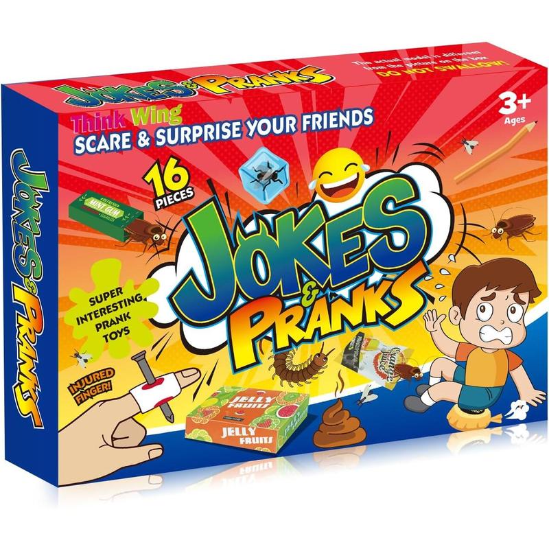 Prank Kit Funny Gag Gifts, Joke Box Ultimate Gift Set, Practical Jokes Perfect Party Favors 20 PCS Pranks for Kids Adults, April Fools Novelty Toys for Playing Jokes