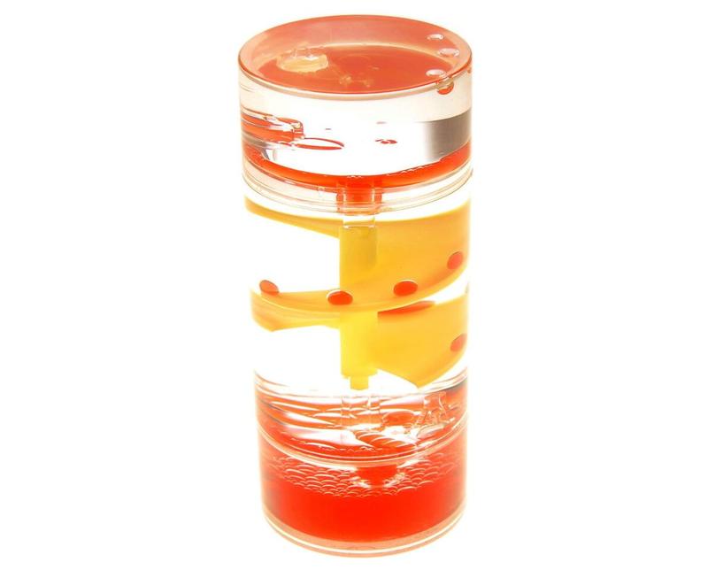 Cylinder Liquid Motion Bubbler Tube | Liquid Sensory Toy Timer | Calm and Relaxing Fidget Office Desk Toy | Helps with Anxiety, Austism, ADHD ideal birthday
