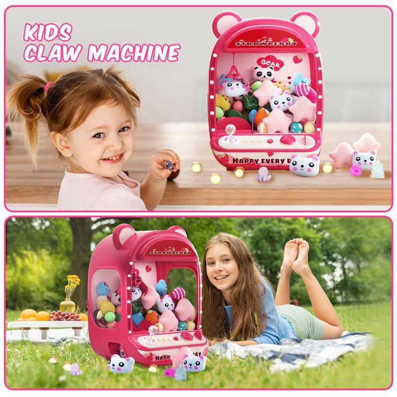 Claw Machine,Unicorns Toys,Arcade Games Mini Vending Machine with Squishy Fidget Toys