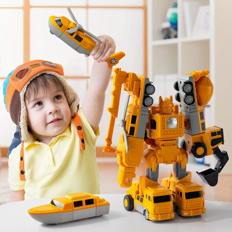 Magnetic Toys for Kids, Ages 3-8 Transformer Toys, Construction Toys Magnets for Kids，Toys Magnetic Building Set，Engineering Car Toys with Storage Box